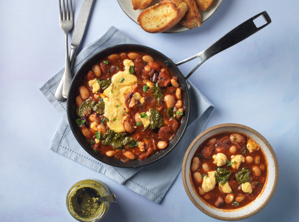 Cheese & Chorizo Butter Bean Stew
